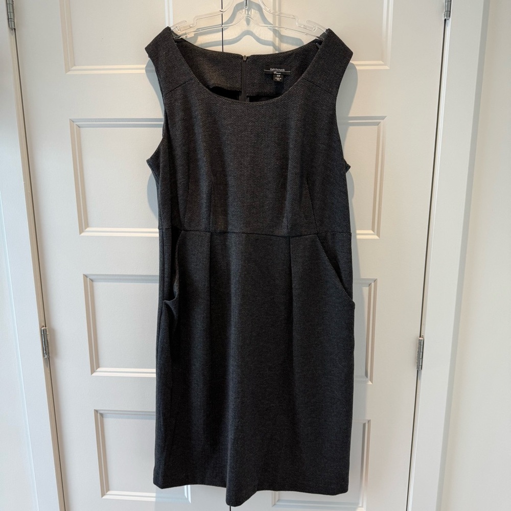 R&M Richards Charcoal Sleeveless Midi Dress - SIZE 16W